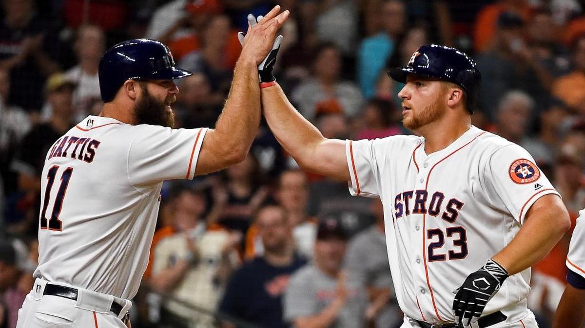 AJ Reed (23), a former UK star, has been a successful minor league power hitter but has struggled in his major league appearances. He was called up Thursday by the Houston Astros.