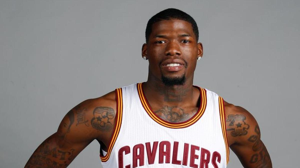 Cleveland Cavaliers forward DeAndre Liggins poses during a NBA basketball media day, Monday, Sept. 26, 2016, in Independence, Ohio.