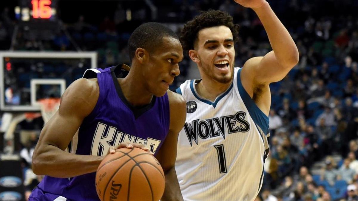 Rajon Rondo of the Kings drove against the Timberwolves’ Tyus Jones during a game last season. Rondo, a former Kentucky guard, has reached a deal with the Chicago Bulls, according to an AP source.