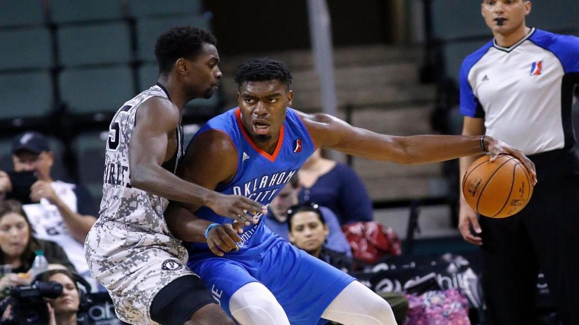 Former Kentucky star Dakari Johnson is averaging 18.4 points, 8.2 rebounds, 2.5 assists, 1.5 blocks and 1.0 steals this season.