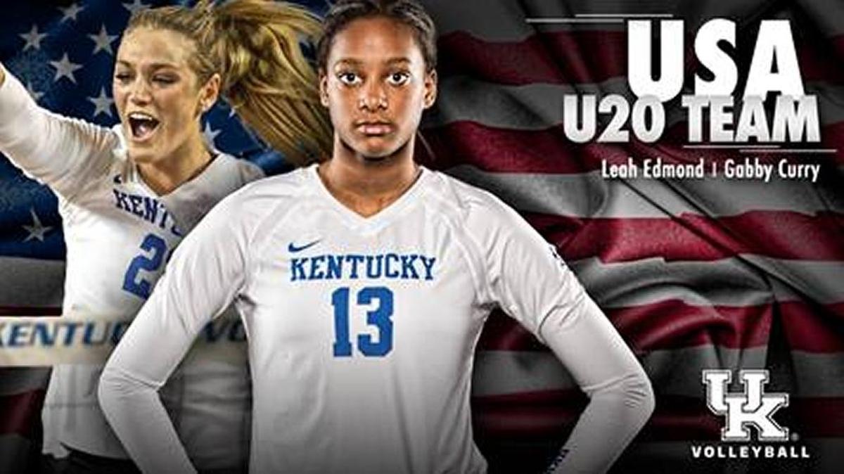 Leah Edmond (13), a Paul Laurence Dunbar grad and Kentucky sophomore, and incoming freshman Gabby Curry have been named to the U20 national team that will compete in the upcoming U20 World Championships.