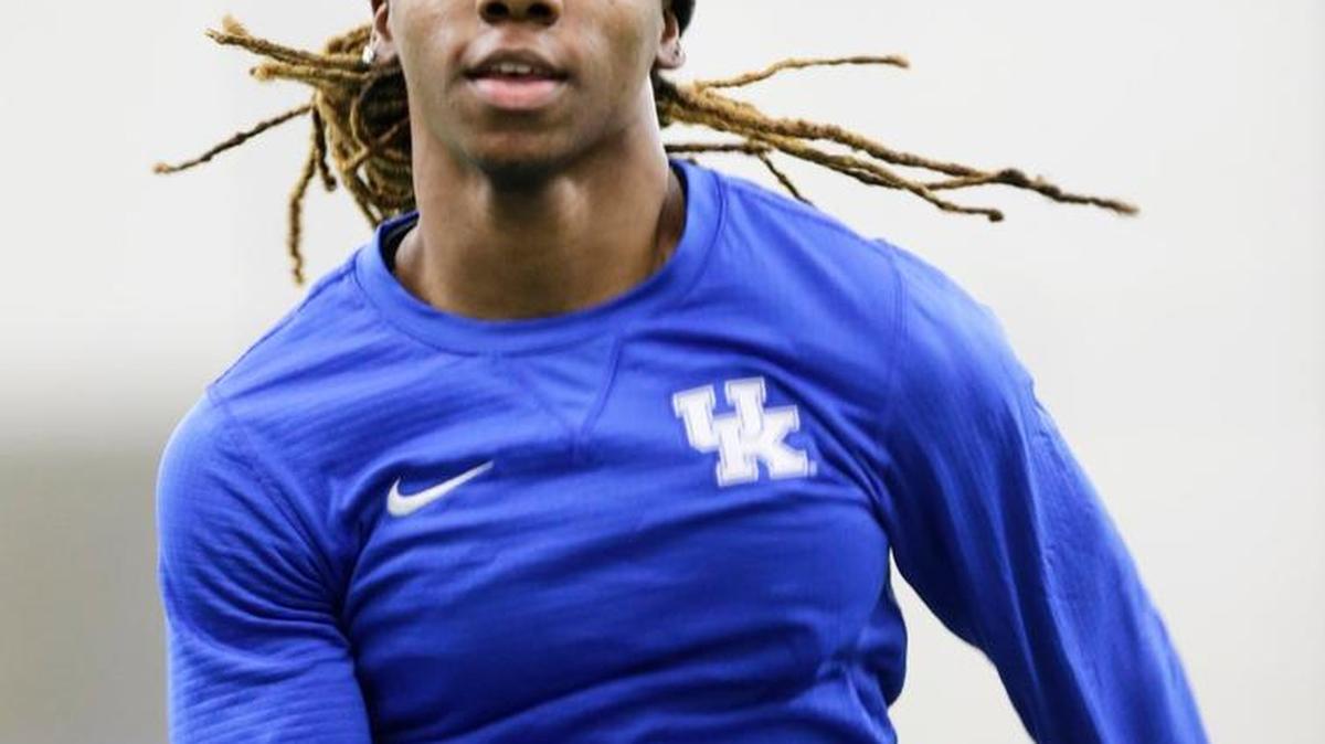 Sha’Keela Saunders practiced at Nutter Fieldhouse in January. She won the NCAA Indoor long jump title Friday.
