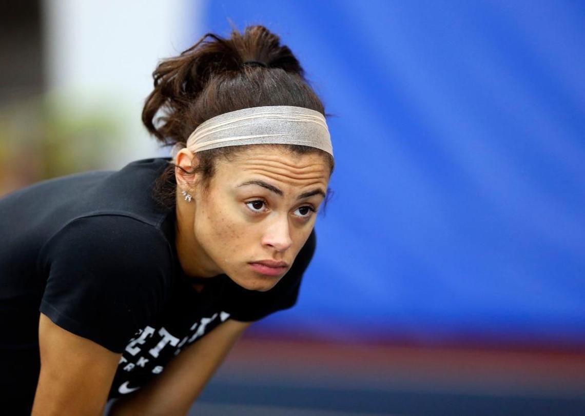 In only her third meet as a collegian, Sydney McLaughlin set the NCAA record in the 400 hurdles and she later won that event at the NCAA outdoor championships.