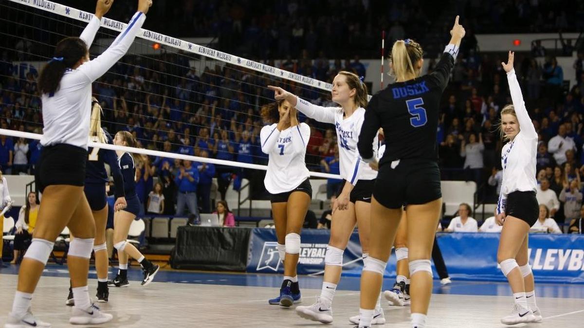 Kentucky earned a sweep in its NCAA Tournament opener against ETSU on Friday night.