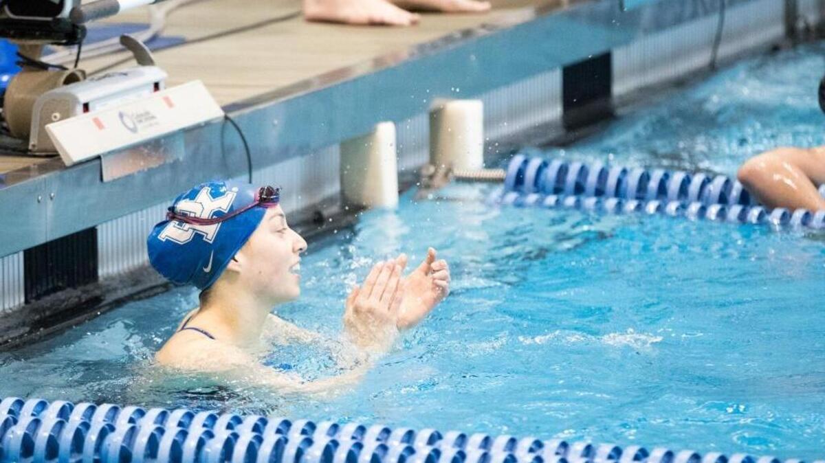 Kentucky’s Asia Seidt won the women’s 100 backstroke during a meet against Louisville on Jan. 21. The freshman received first-team All-America honors at the NCAA Swimming and Diving Championships on Thursday when she finished eighth in the 200-yard individual medley.
