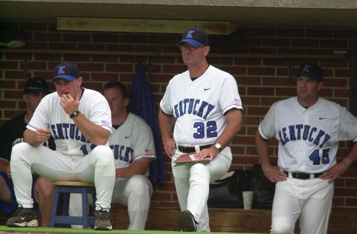 Keith Madison (32) coached Kentucky’s baseball team from 1979 through 2003.