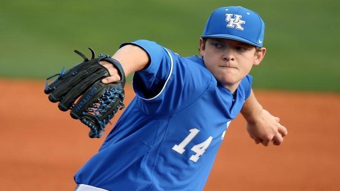 Zack Thompson gave up one earned run and five hits in six innings Wednesday, striking out seven batters in UK’s 17-2 win over Western Kentucky.