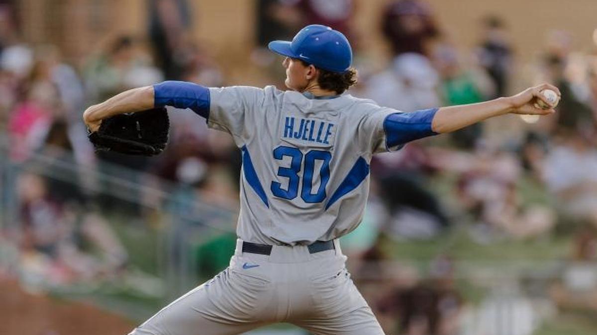 Kentucky’s Sean Hjelle pitched against Texas A&M on Friday.