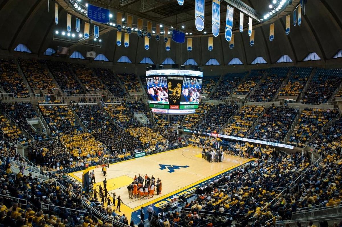 Here’s a look inside WVU Coliseum, which holds 14,000 fans. Kentucky will be paying its first trip to Morgantown to play the Mountaineers since 1970.