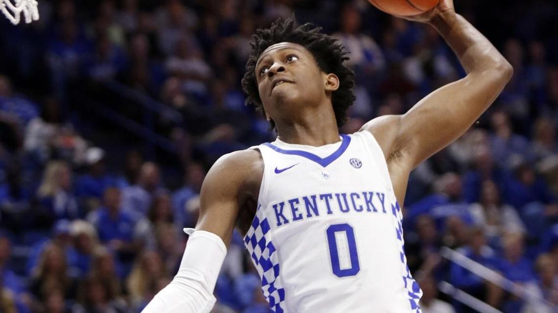 Kentucky point guard De’Aaron Fox averages 15.3 points, 5.7 rebounds and 7.6 assists per game.