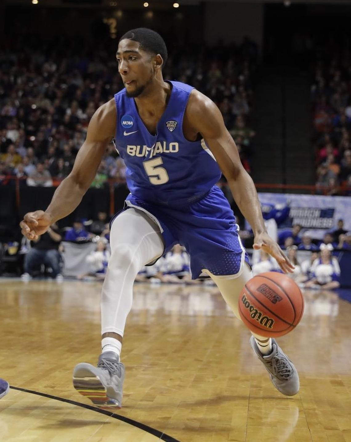 Junior guard CJ Massinburg leads Buffalo in scoring at 16.9 points per game and also averages 7.3 rebounds, plus 2.5 assists.