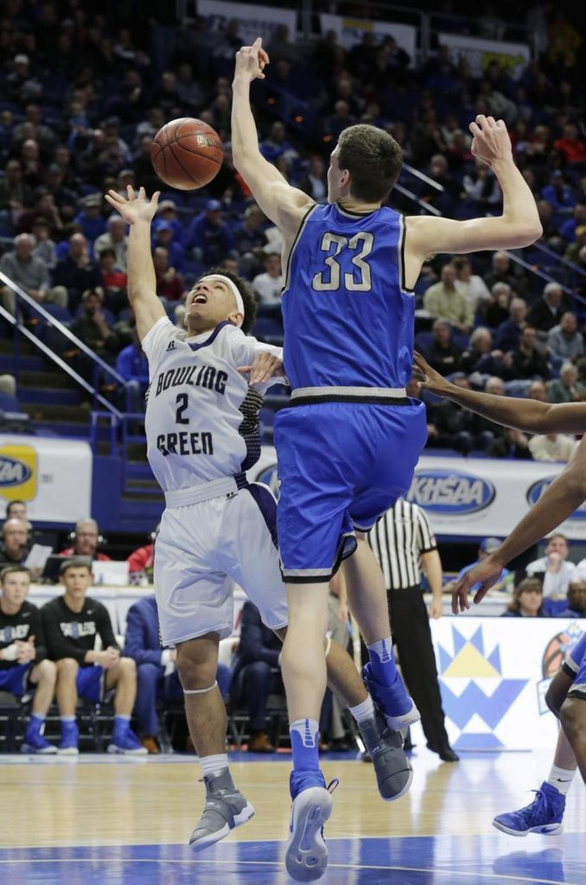 Graves County 7-footer Chris Vogt, No. 33, is the latest in-state standout to sign with Northern Kentucky.