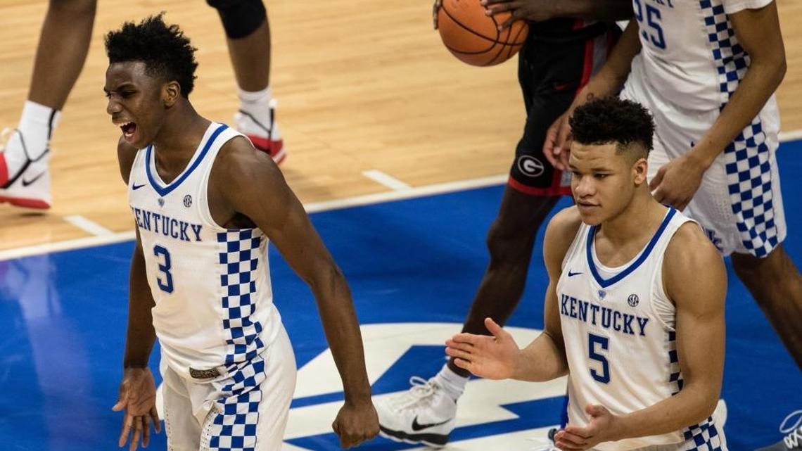 Kevin Knox, right, and Hamidou Diallo are both projected as first-round NBA Draft picks this year.