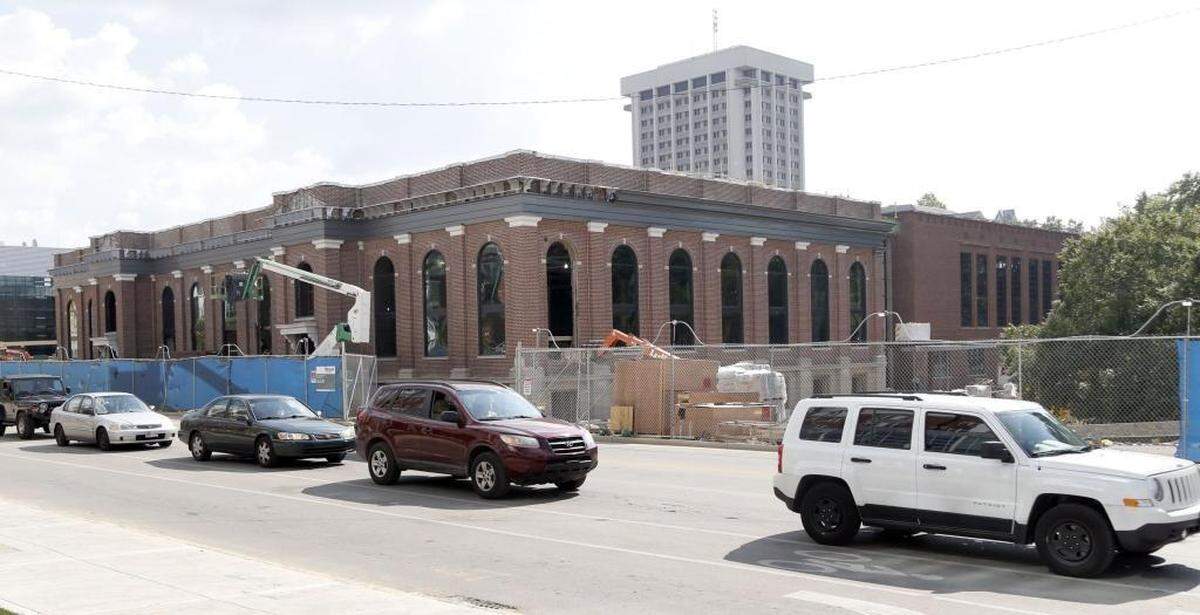 The old University of Kentucky Alumni Gym, which will now be called the Alumni Gym Fitness Center, at the corner of Avenue of Champions and South Limestone in Lexington, on Sept. 21. Alumni Gym is having its interior completely redone. Gone is the gym where Kentucky first played basketball in front of a crowd. Now, inside will be a fitness center for the north campus.