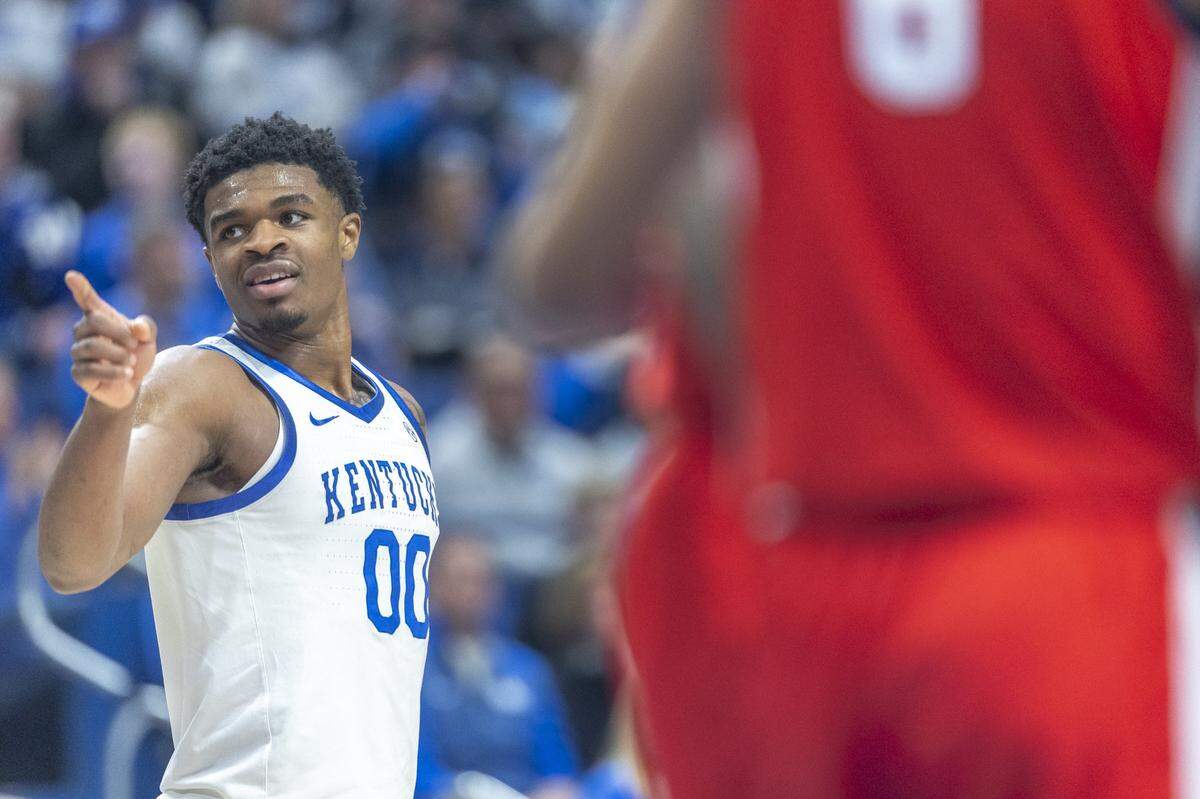 Kentucky guard Otega Oweh and the Wildcats will play Santa Clara in the first round of the NCAA Tournament on Friday.
