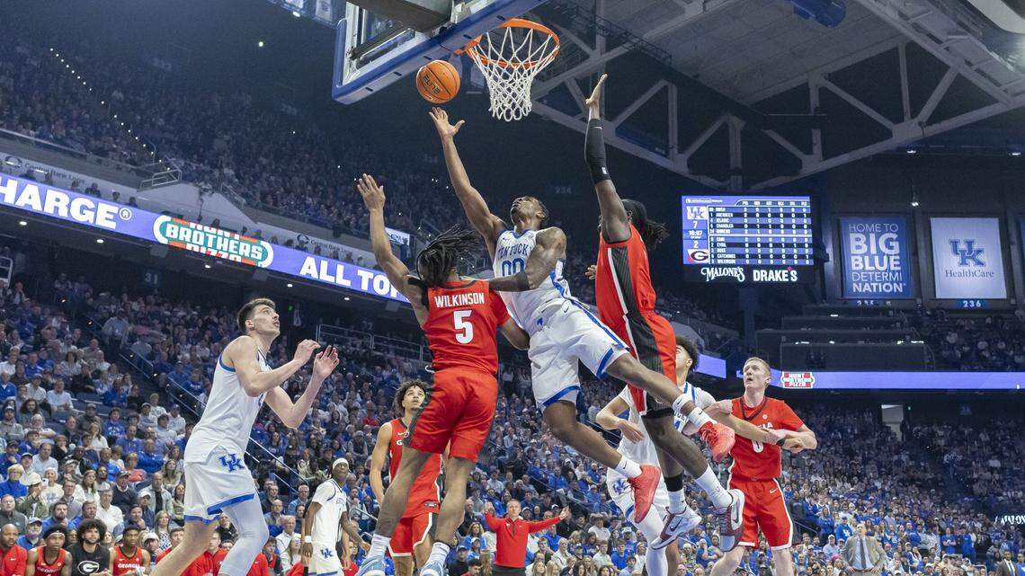 Kentucky’s comeback bid falls short. Mark Pope’s Cats upset by Georgia in Rupp