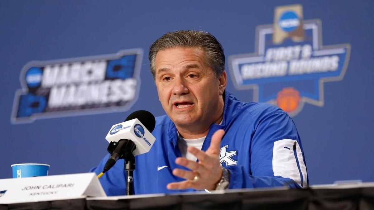 Kentucky Coach John Calipari spoke during a news conference in Indianapolis on March 18, a day ahead of the Cats first-round NCAA Tournament game against Northern Kentucky.