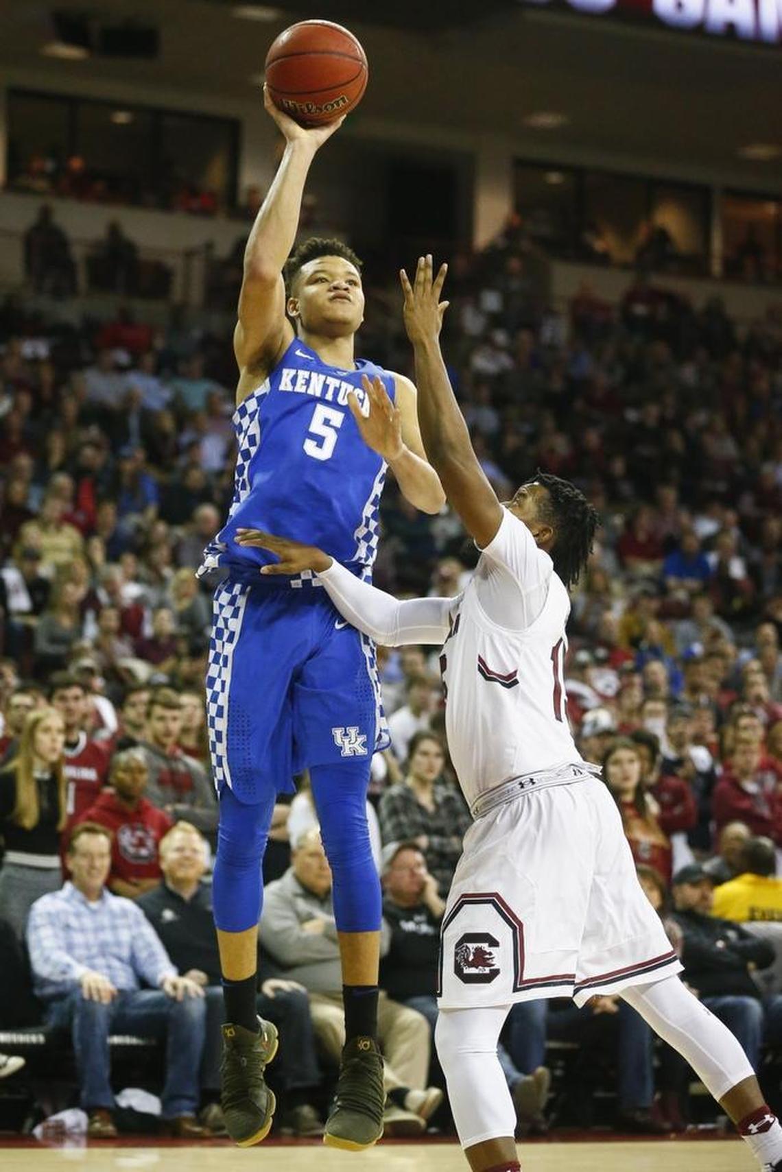 Kevin Knox is UK’s leading scorer through 19 games this season.