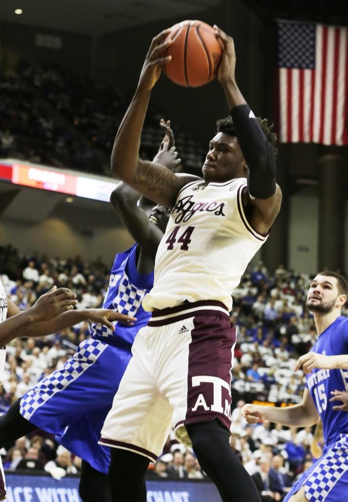 Texas A&M’s Robert Williams was projected as an NBA first-round draft pick after last season but decided to remain in college.