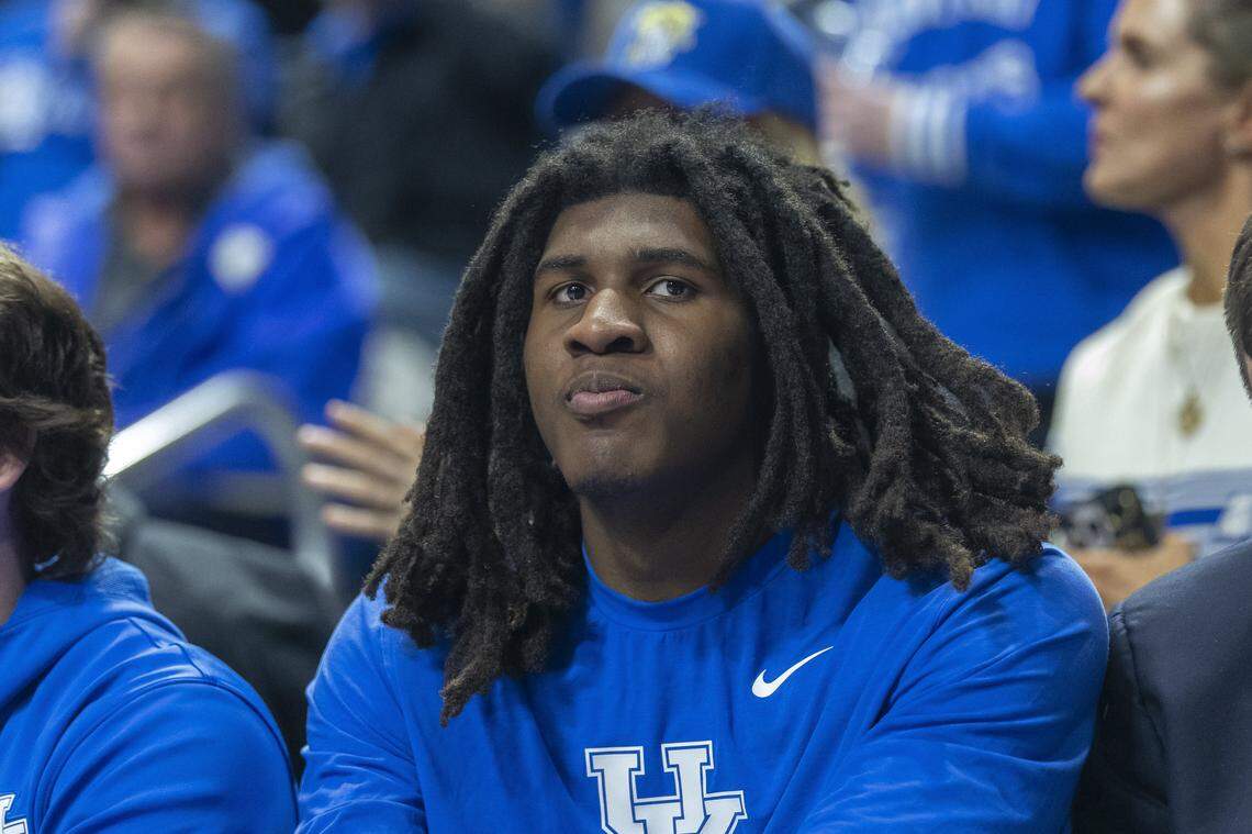 Jayden Quaintance has appeared in only four games for the Kentucky Wildcats this season.