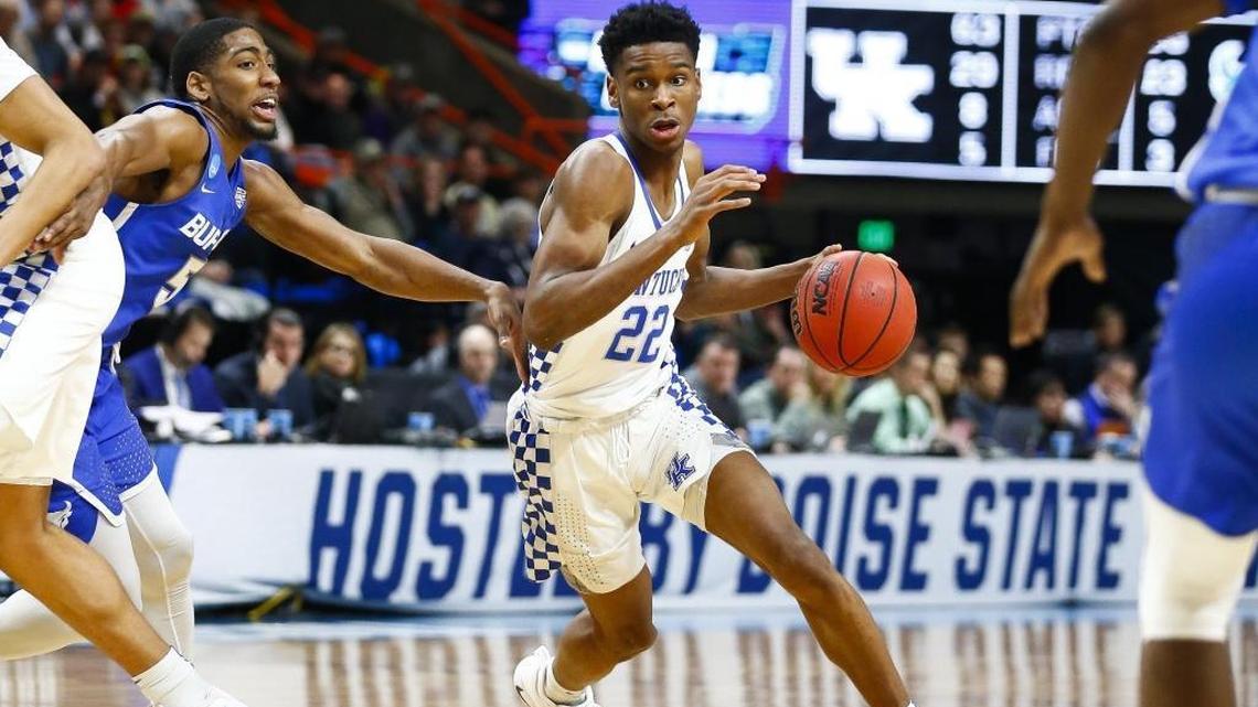 Kentucky point guard Shai Gilgeous-Alexander was a standout during the NCAA Tournament, which helped improve his draft profile.