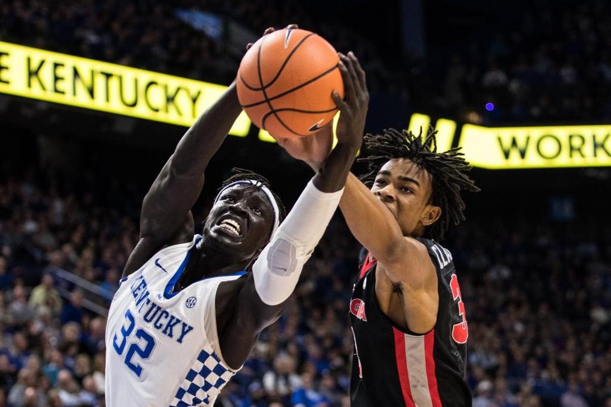 Entering Kentucky's 2017-18 season, sophomore forward Wenyen Gabriel (32) was the only player on the Wildcats roster who had ever before started a college basketball game.