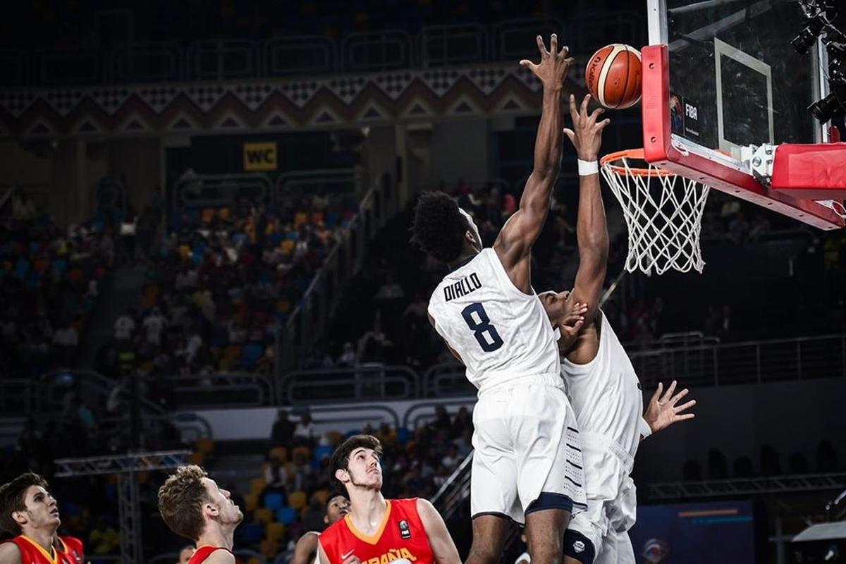 Hamidou Diallo went after the ball for Team USA on Sunday.