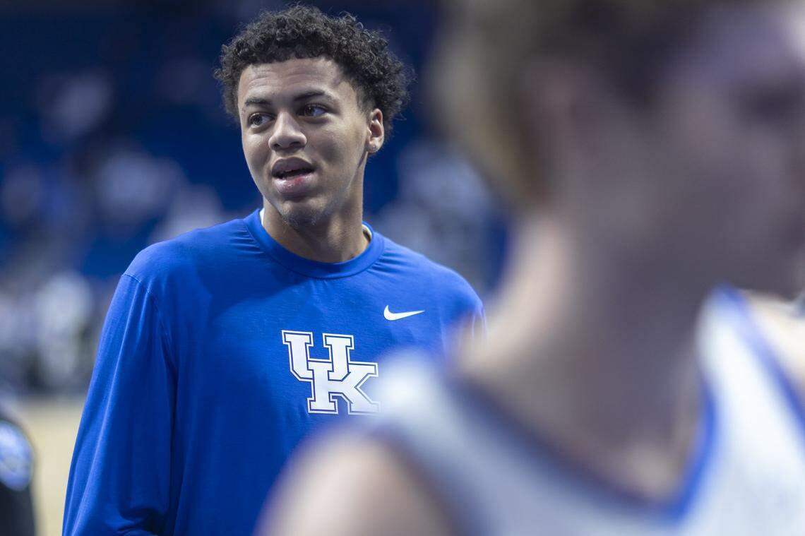 Kentucky forward Braydon Hawthorne is sitting out this season as a redshirt player, but he’s committed to playing for the Wildcats in the 2026-27 campaign.