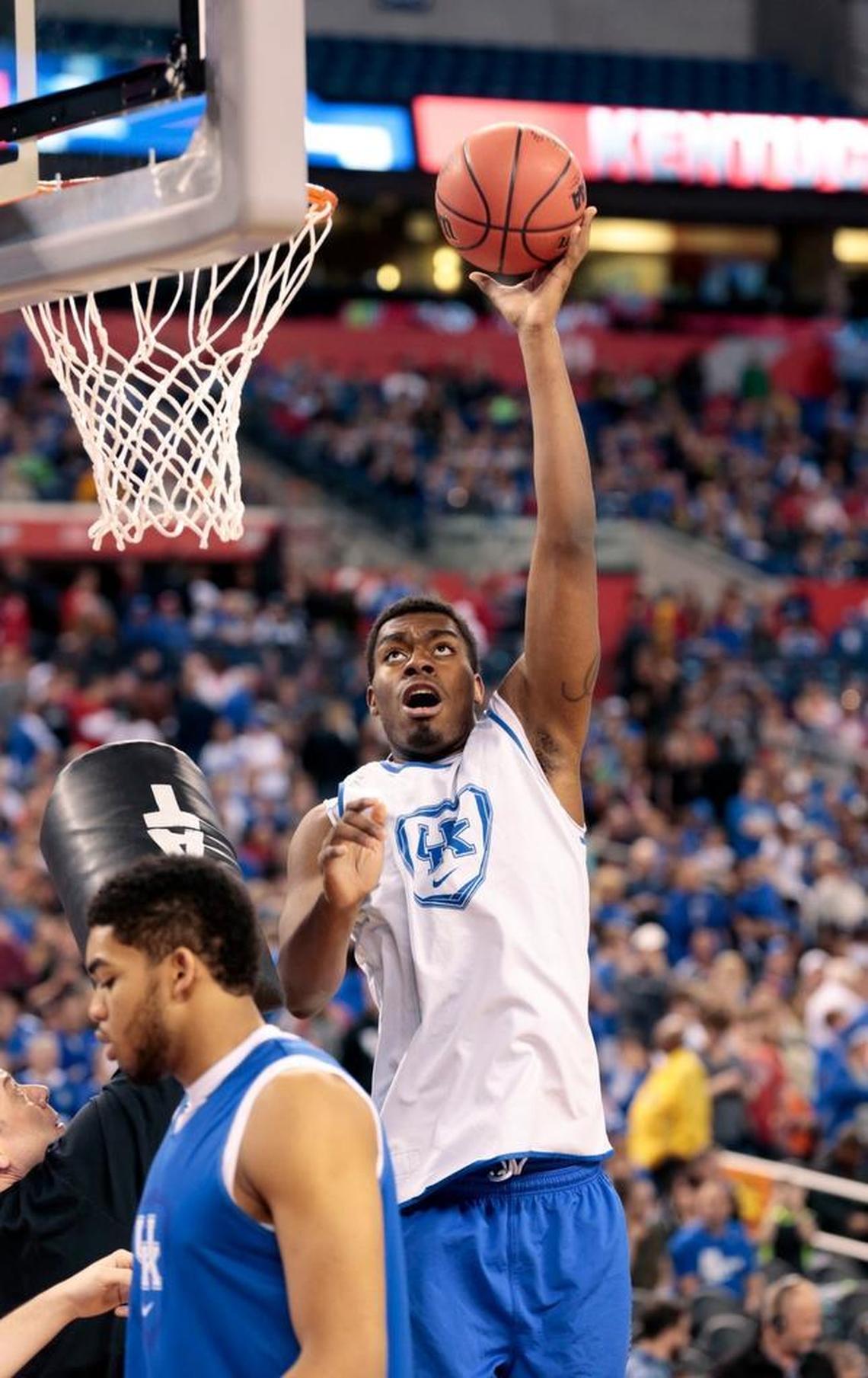 UK center Dakari Johnson played two seasons for the Wildcats.