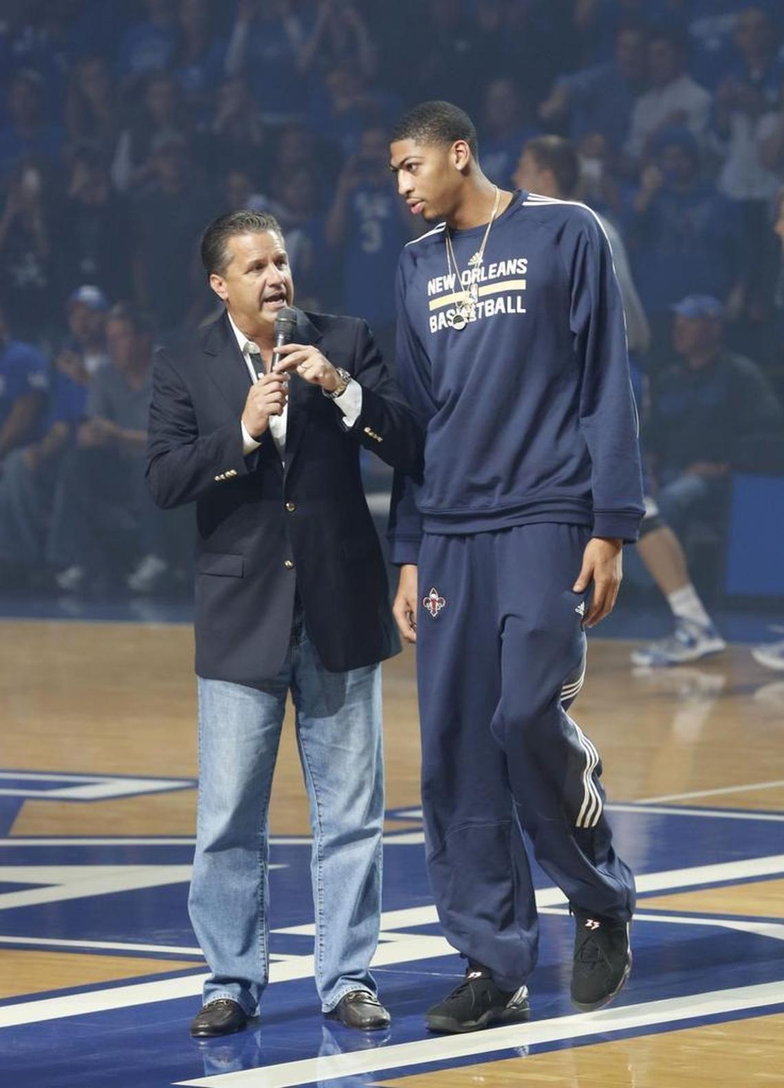 A little more than a year after winning a national title, Anthony Davis was back in Rupp Arena for Big Blue Madness 2013.