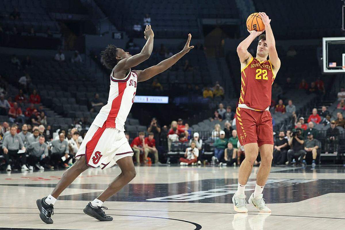 Iowa State forward Milan Momcilovic shot 48.7% from 3-point range last season, leading all of college basketball with 136 total 3-pointers.