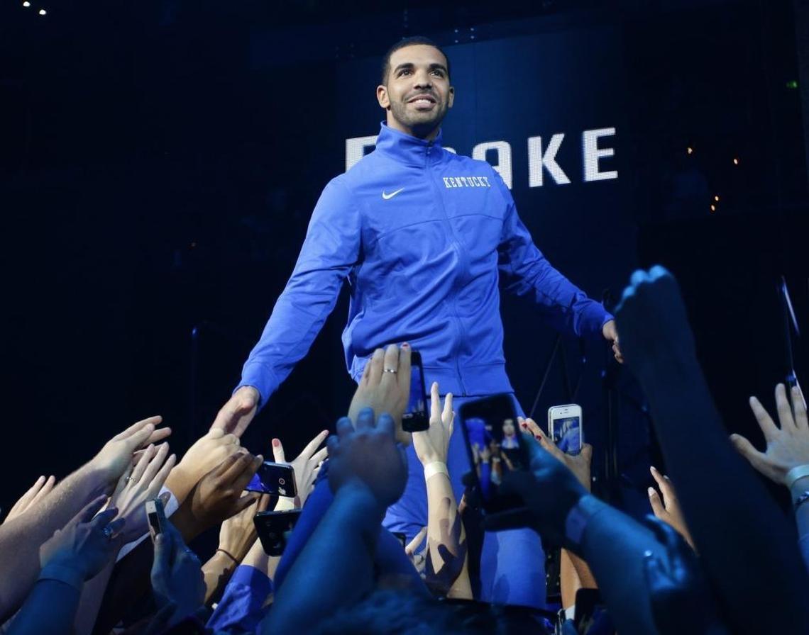 Drake was on hand for Big Blue Madness in 2014.