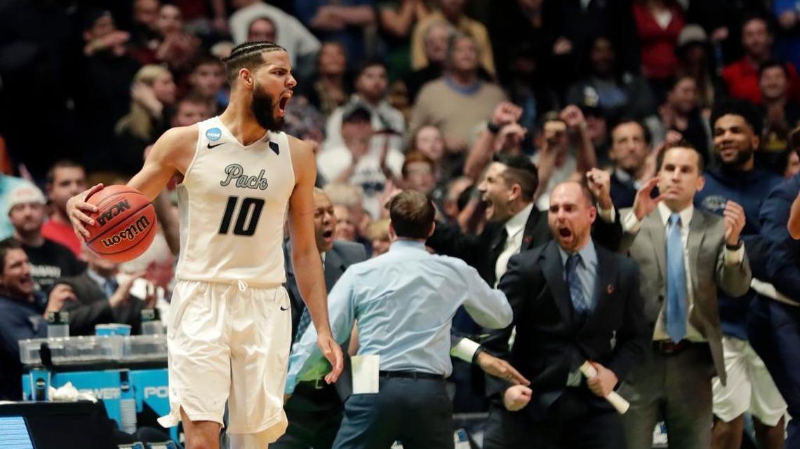 Caleb Martin (10) and his twin brother, Cody, both score in double figures for Nevada, which beat Texas and Cincinnati to get to Atlanta.