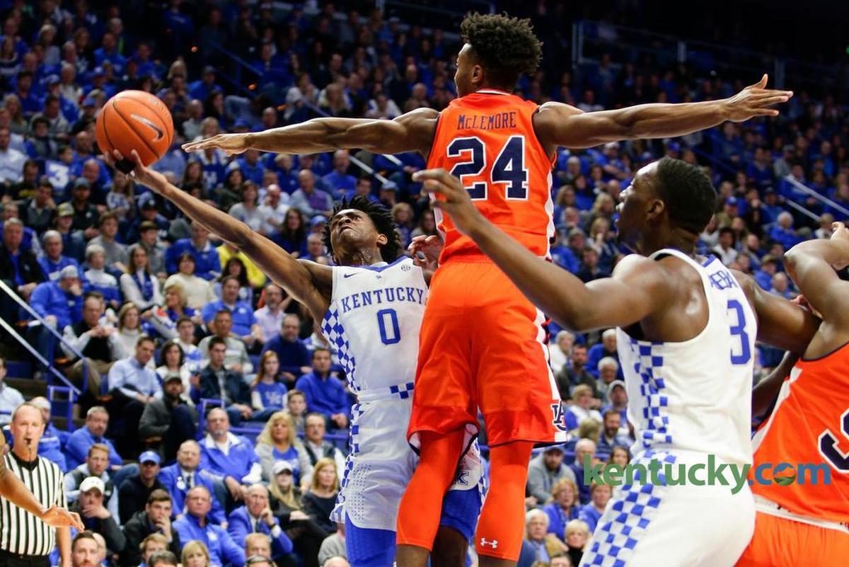 This Saturday will be the seventh game that Auburn forward Anfernee McLemore (24) has played against Kentucky in his career.