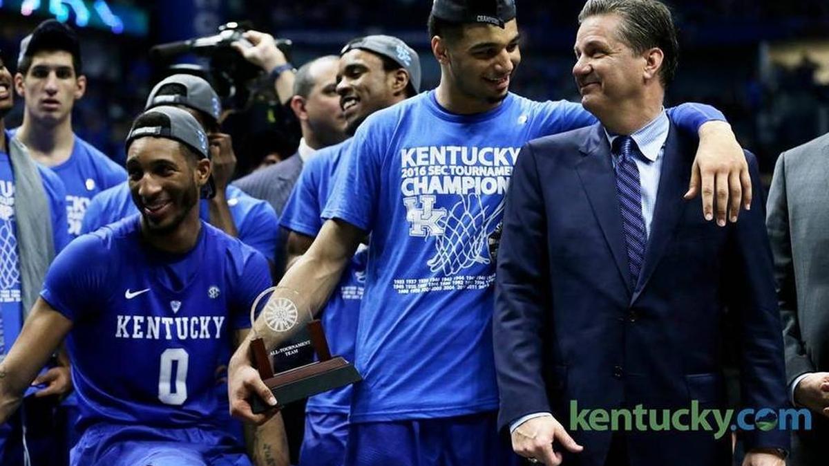 Jamal Murray helped lead Kentucky to the SEC Tournament title Sunday. He has already set the school record for points scored by a freshman — 685 in 34 games so far this season.