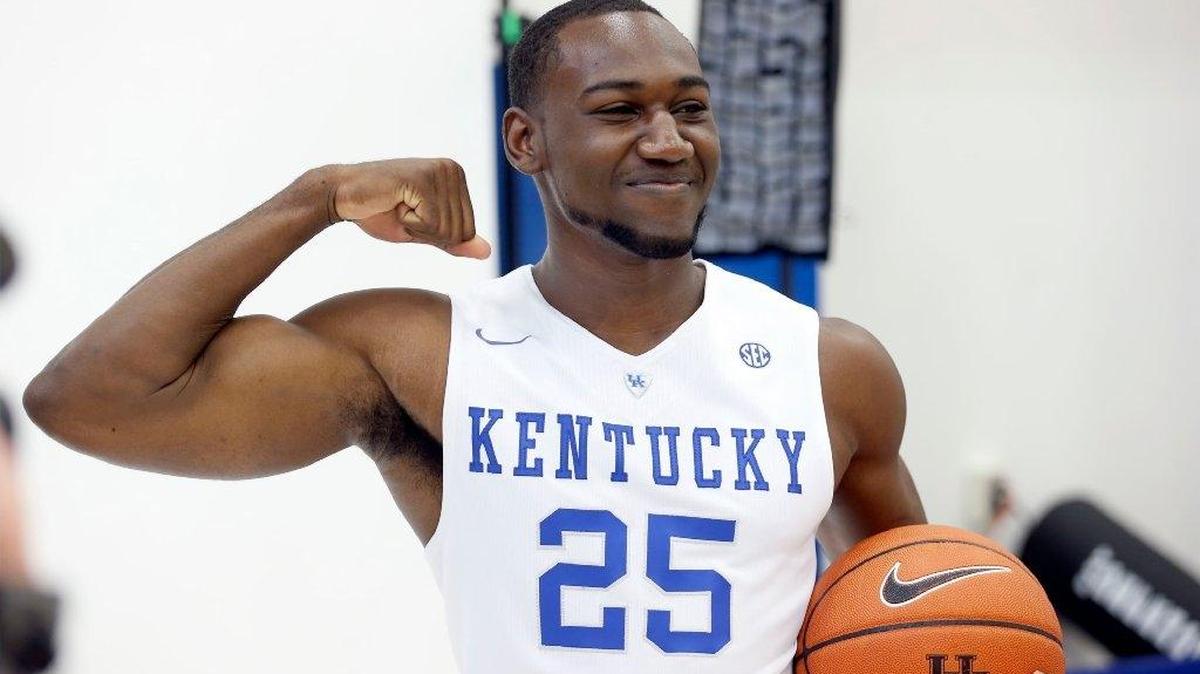 According to the DraftExpress.com website, Dominique Hawkins had the highest vertical leap and most 185-pound bench presses of any Kentucky basketball player in the 2016-17 combine UK held for NBA scouts.