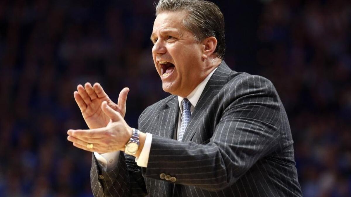 Coach John Calipari’s Wildcats play their final game of the regular season on Saturday in College Station, Texas.