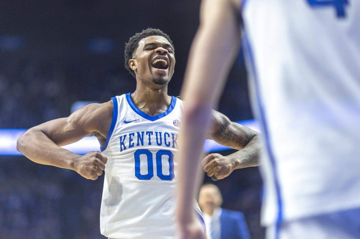 Kentucky guard Otega Oweh has eclipsed the 1,000-point mark for the Wildcats in just his second season with the program.
