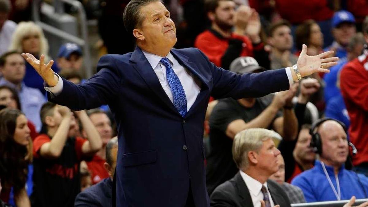 John Calipari’s team didn’t play especially well in its 73-70 loss to Louisville Wednesday night but the Kentucky head coach did handle a rivalry defeat in a professional manner.
