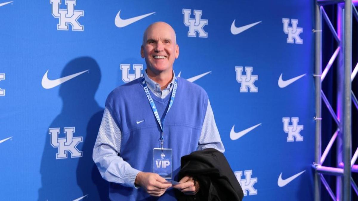 Kyle Macy walked the blue carpet at Rupp Arena before UK’s Big Blue Madness celebration on Oct. 14.