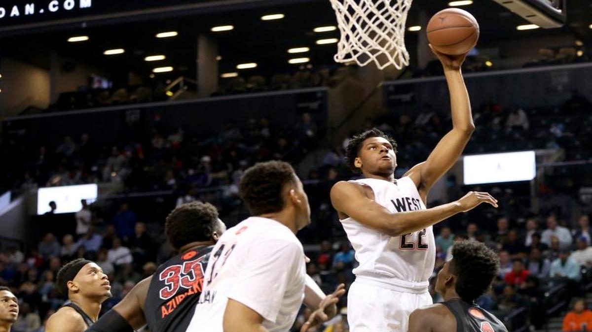 Marques Bolden had eight points, five rebounds and two blocked shots for the West team in the Jordan Brand Classic in Brooklyn on Friday night. Bolden is expected to pick either UK or Duke sometime in the next few days.