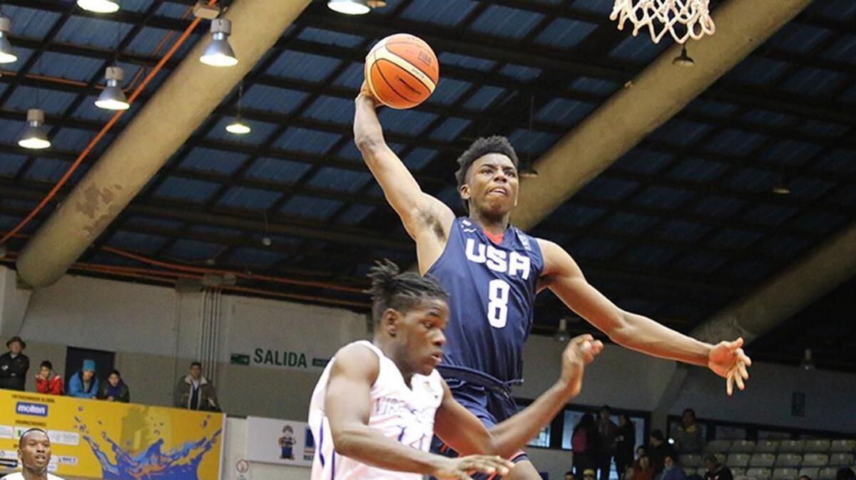Hamidou Diallo helped the Team USA U18 basketball squad win a FIBA gold medal over the summer.