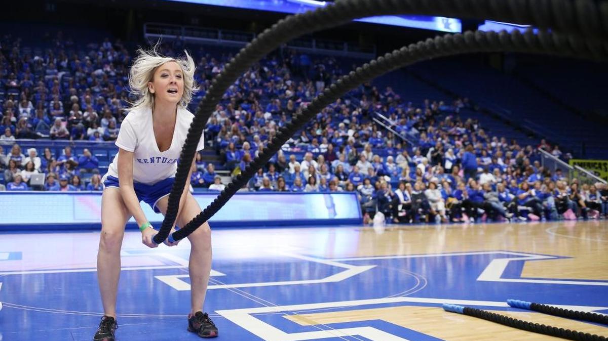 Clinic participants get to try out some of UK’s training drills, meet the players and hear from Coach John Calipari.
