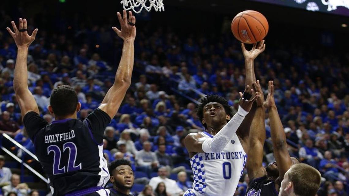 De’Aaron Fox had 12 points, 12 assists and three steals in his first game as a Kentucky Wildcat on Friday night.