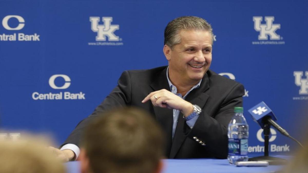 Kentucky Coach John Calipari took questions at media day on Oct. 13, 2016.