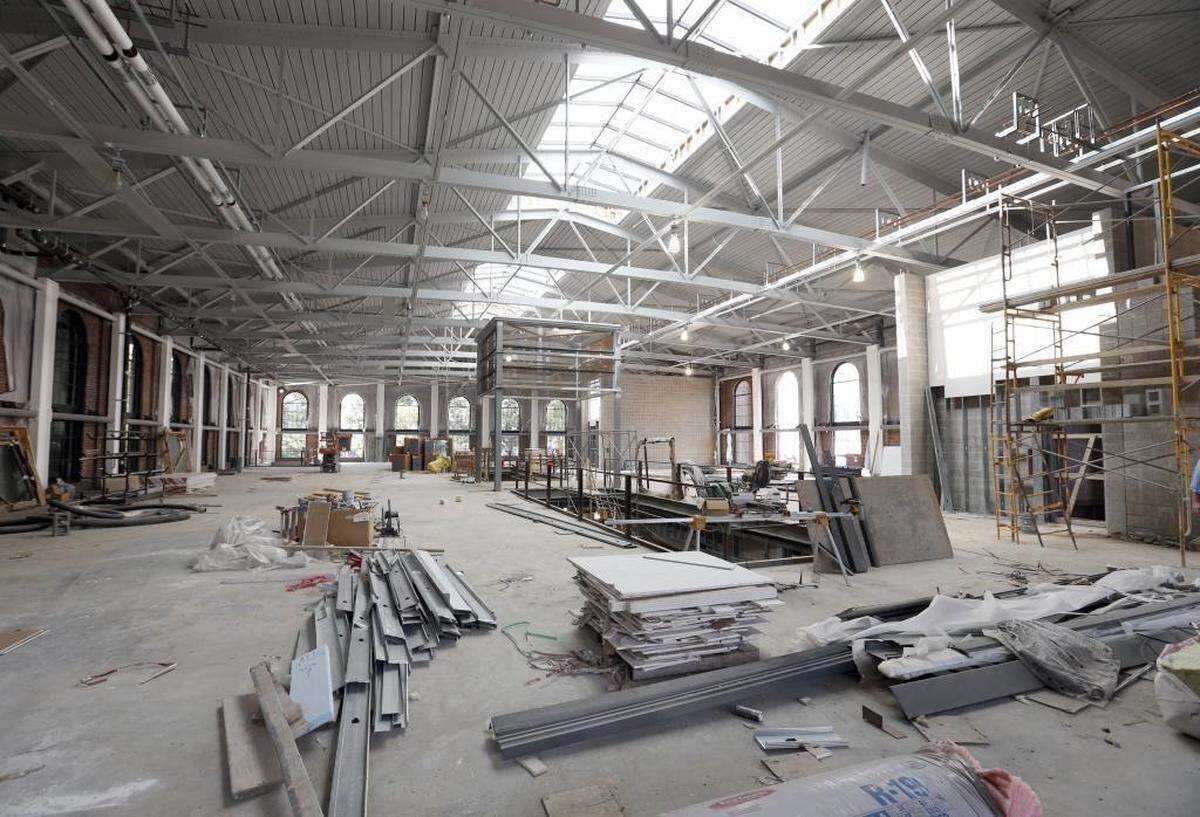 The main cardio fitness room during a tour of the old University of Kentucky Alumni Gym, which will now be called the Alumni Gym Fitness Center.