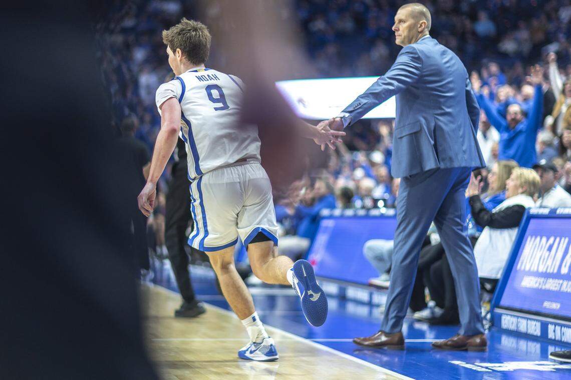 Trent Noah will be back for a third year under Kentucky head coach Mark Pope next season.