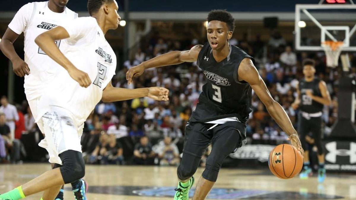Team Drive’s Hamidou Diallo (3) in action against Team Clutch in the Under Armour Elite 24 game on Aug. 20, 2016, in Brooklyn, NY.