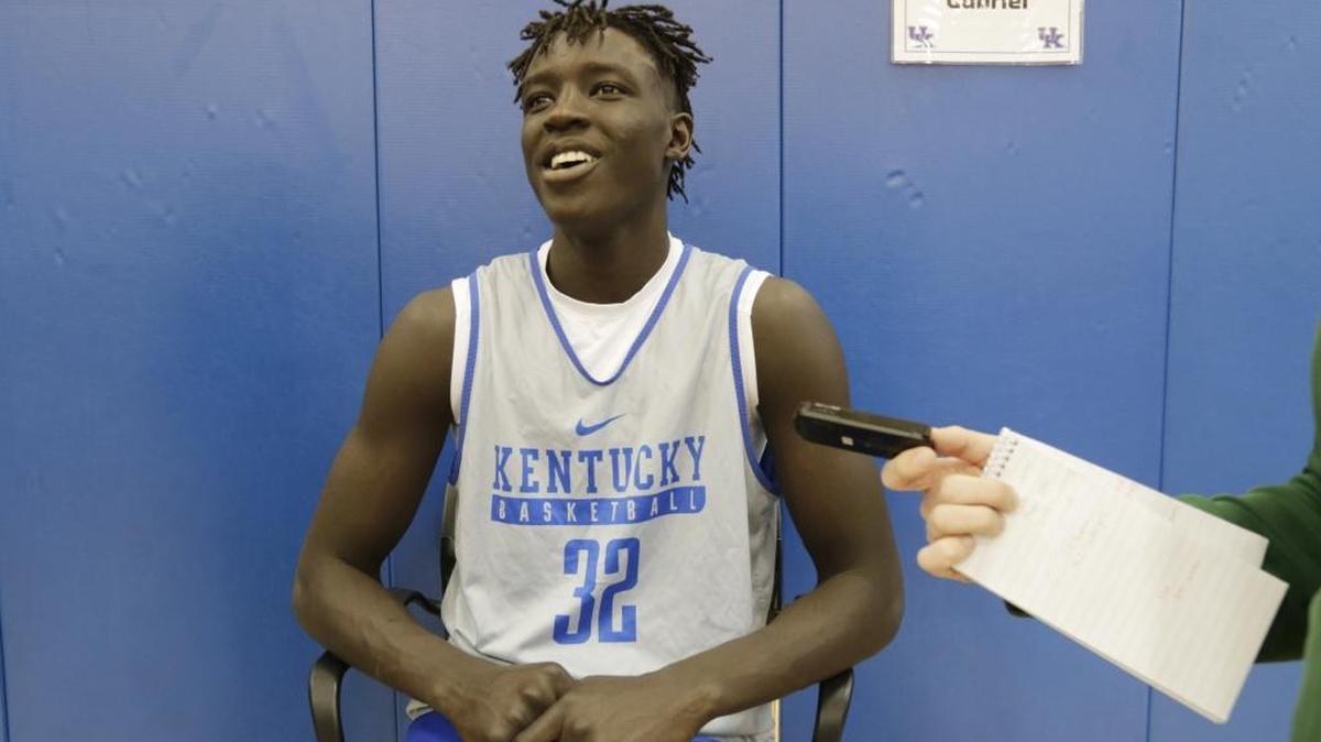 Wenyen Gabriel was one of three freshman starters against Clarion.