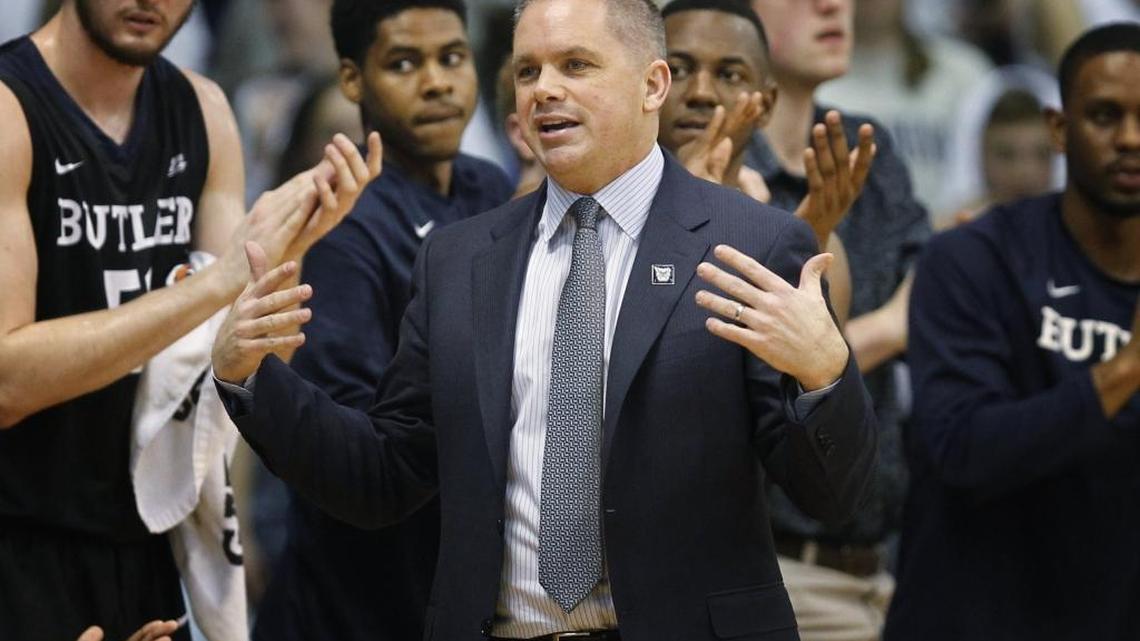 Butler Coach Chris Holtmann grew up a Kentucky fan. He says a potential Butler-Kentucky matchup in the South Region finals would place unusual stress on his family.